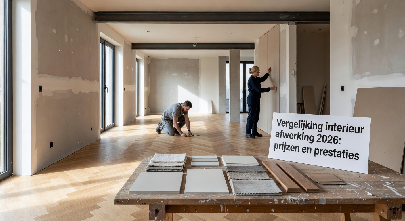 Vergelijking interieur afwerking 2026: prijzen en prestaties